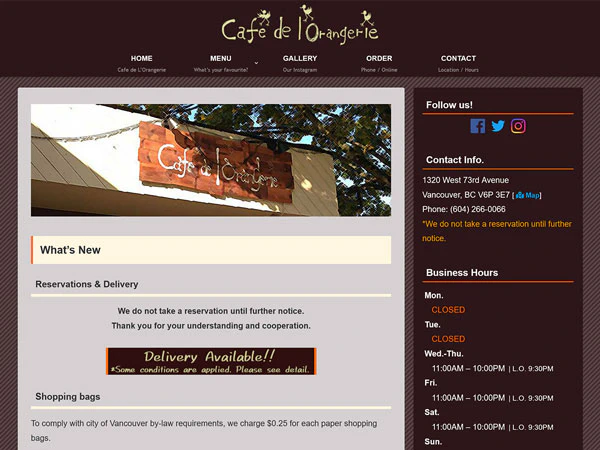 Cafe de l'Orangerie